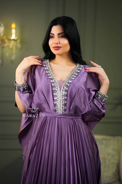 فستان سهرة مخمل ملكي بألوان متعددة للمناسبات