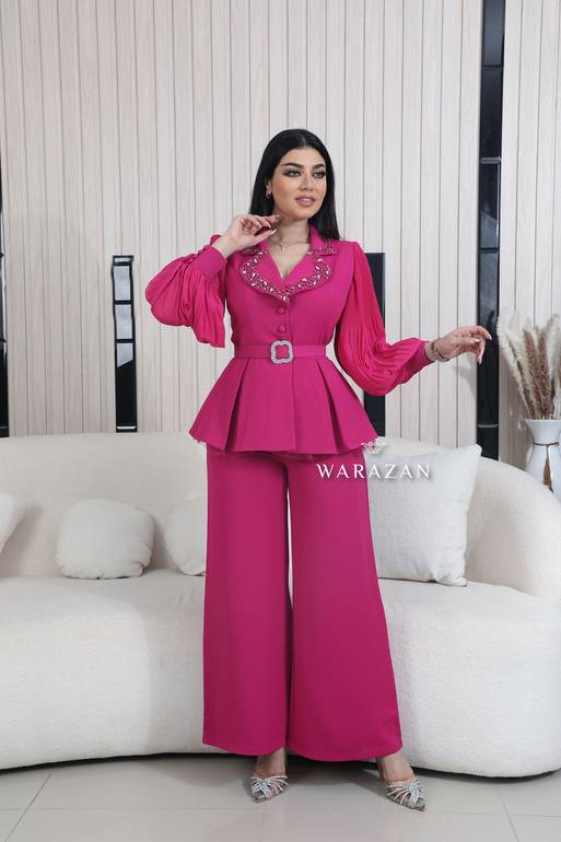 طقم بنطلون رسمي أكمام بيليسيه 