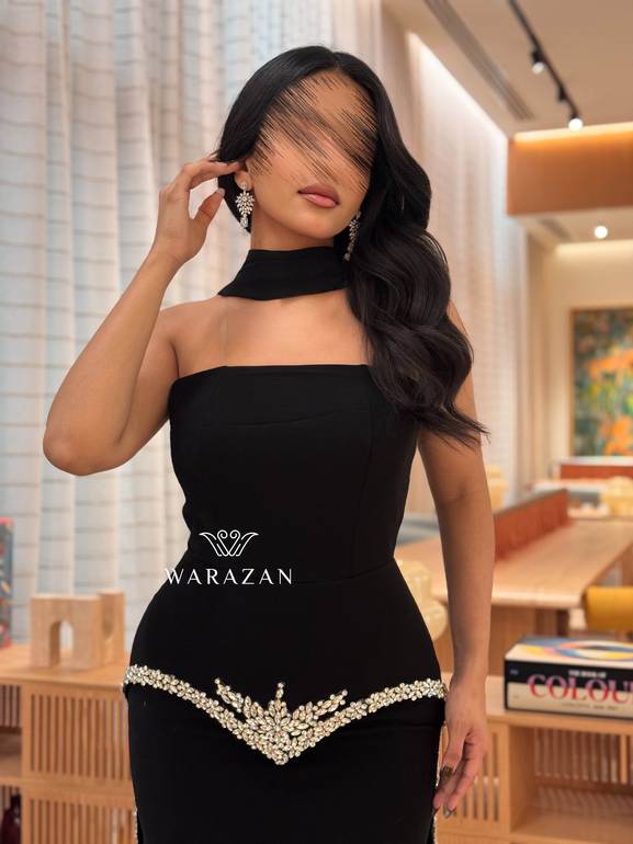 فستان سهره بكرستال و شال