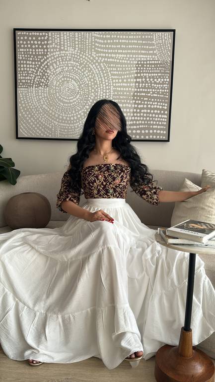 جلابية رمضانية بلونين مع تطريز
