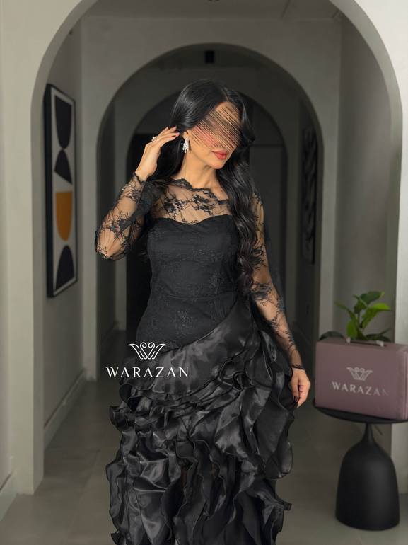 فستان سهرة أسود