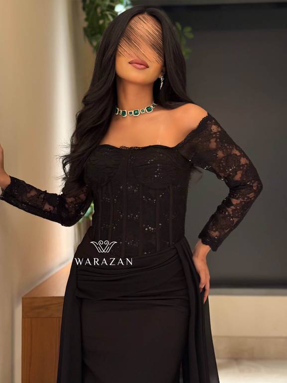 فستان سهره دانتيل بقصة صدر 