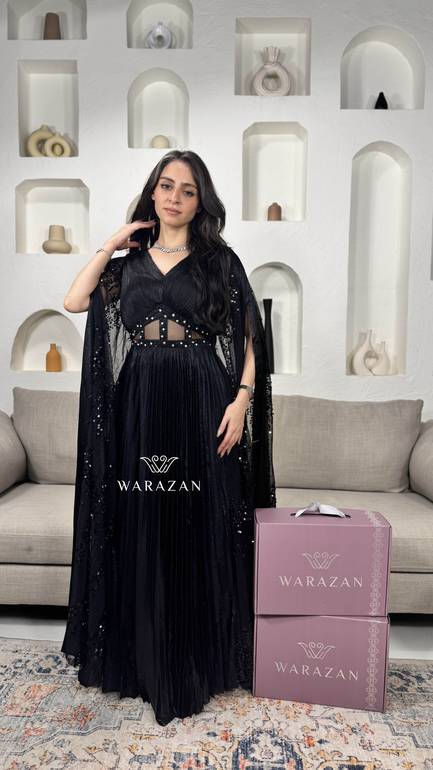 فستان سهره بتخصيره من الخصر 