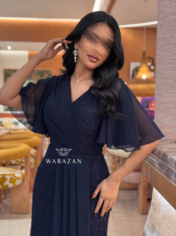 فستان سهره انيق بلمعه 