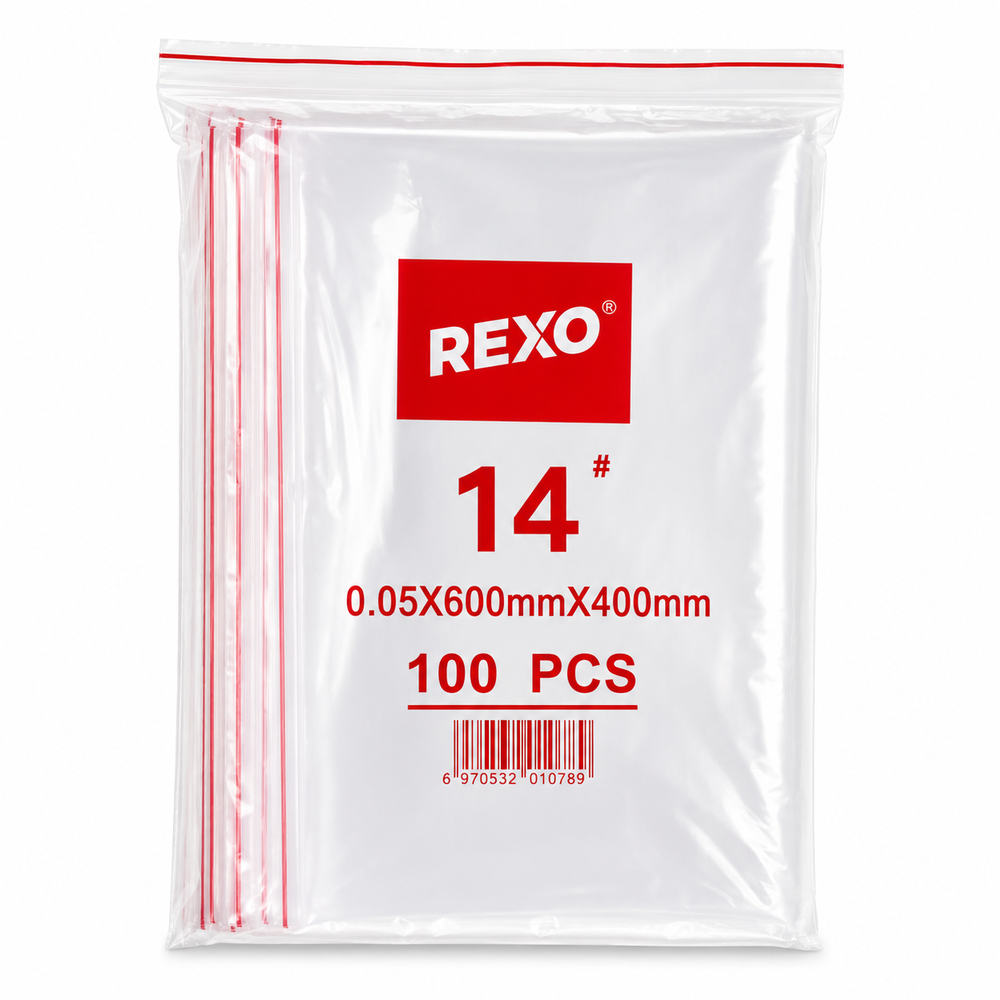  Rexo Ziplock Bags No. 14 – 60 × 40 cm  