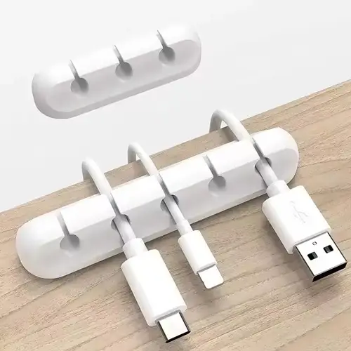 سيليكون USB منظم الكابلات USB كابل شحن اللفاف سطح المكتب مرتبة إدارة مقاطع حامل كابل لملحقات سماعة الماوس