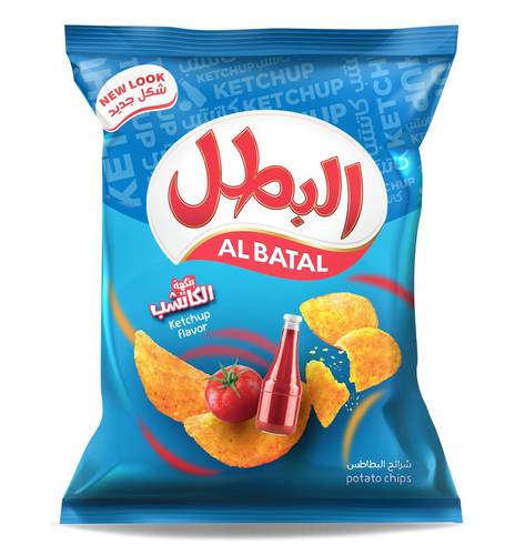البطل بطاطس بالكاتشب ١١٠ جرام