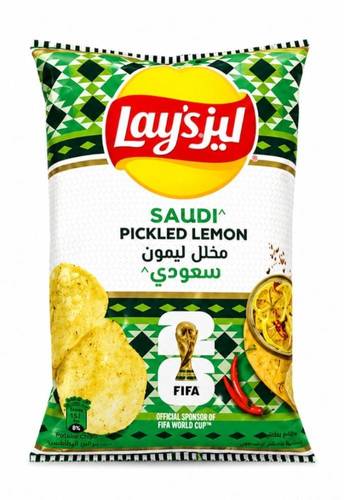 ليز شرائح البطاطس مخلل ليمون سعودي  60جرام