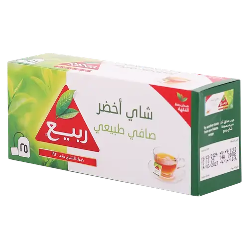 ربيع شاي اخضر اكياس ٢٥ حبة