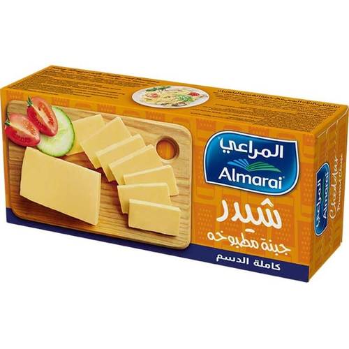 المراعي قالب جبنة شيدر مطبوخة كامل الدسم 454 جرام