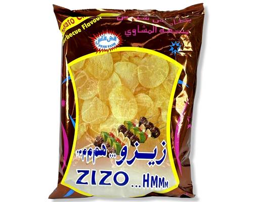 زيزو رقائق البطاطس بالمشاوي 20 جرام