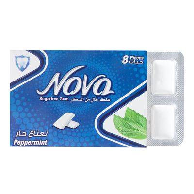 علك نوفا نعناع حار 8حبات 11جرام