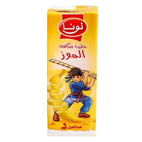 لونا حليب موز عبوة كرتونية 200مل