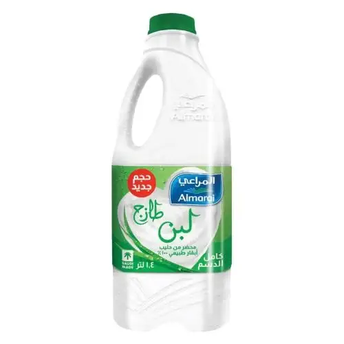 المراعي لبن طازج كامل الدسم 1.4 لتر
