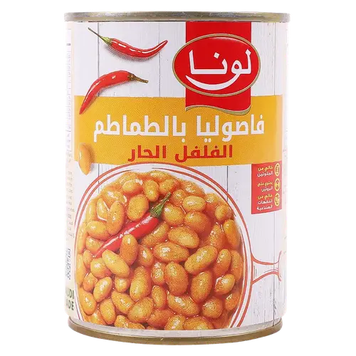 لونا فا صولياء با لصلصة الحارة 380جرام