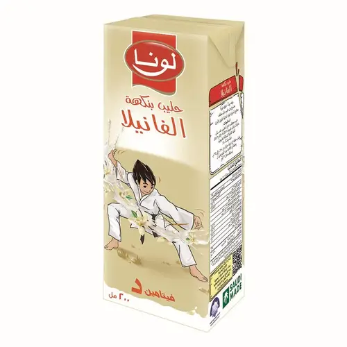 لونا حليب فانيلا عبوة كرتونية 200مل