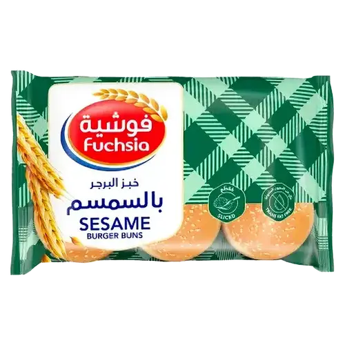 فوشية خبز البرجر بالسمسم400غرام