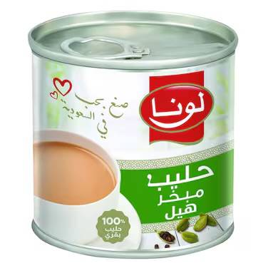 لونا حليب مبخر بالهيل 170 غرام