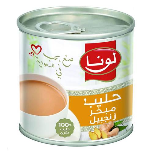 لونا حليب مبخر علب  زنجبيل 170 غرام
