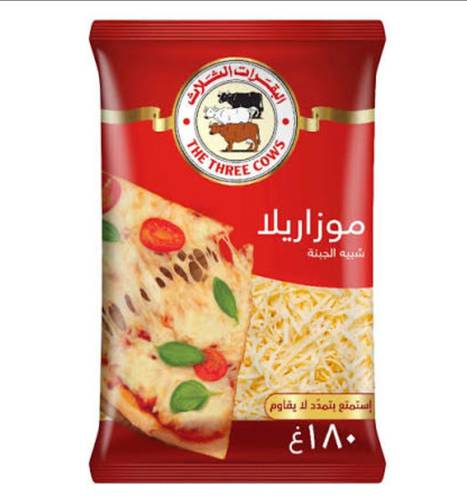الثلاث شبيه جبنة موزاريلا مبشورة180جرام