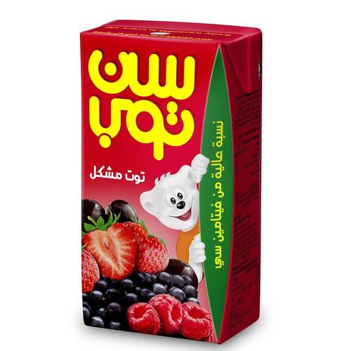 سن توب عصير توت مشكل 125مل