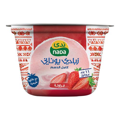 ندى زبادي فراولة يوناني 160غرام