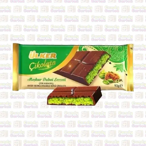 شوكولاتة دبي بالفستق العنتابي من أولكر 93جرام
