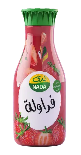 ندى عصير الفراولة عائلي والفواكة المشكلة 1,3لتر