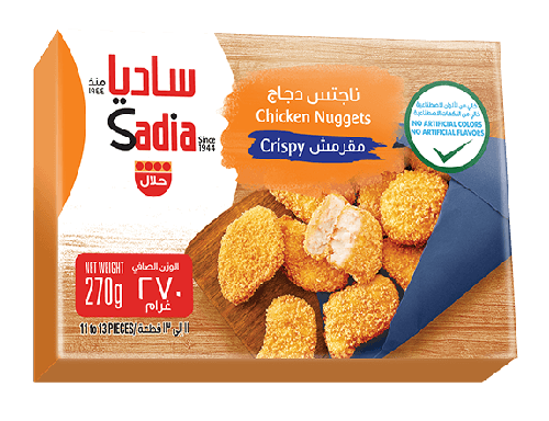 ناجتس الدجاج المقرمشة من ساديا270جرام