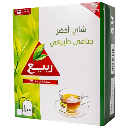 ربيع شاي اخضر اكياس ١٠٠ حبة