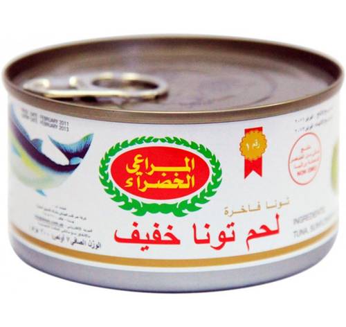 تونة المراعي الخظراء لحم خفيف 185جرام