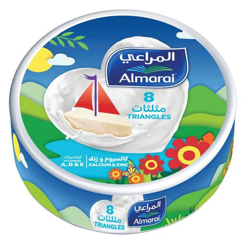 المراعي جبن مثلثات عرض 8 مثلثات 120جرام