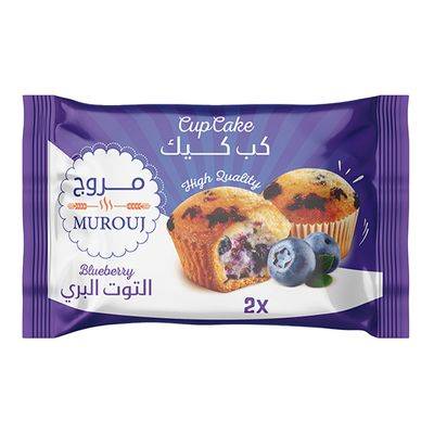 مروج كب كيك بنكهة التوت البري قطعتين 55 جرام