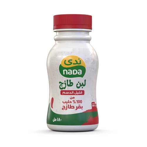 ندى لبن قليل الدسم 180مل
