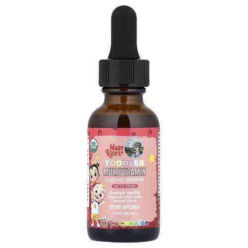 قطرات متعددة الفيتامينات للأطفال مع الحديد البرتقال والفانيليا - 30ml
