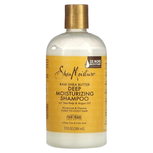 SheaMoisture Raw Shea Butter, Deep Moisturizing Shampoo, Curly to Coily Hair, 13 fl oz (384 ml)