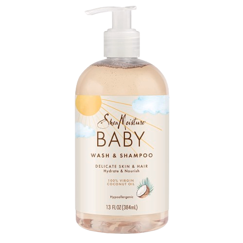 SheaMoisture Baby Wash & Shampoo, 100% Virgin Coconut Oil, 13 fl oz (384 ml