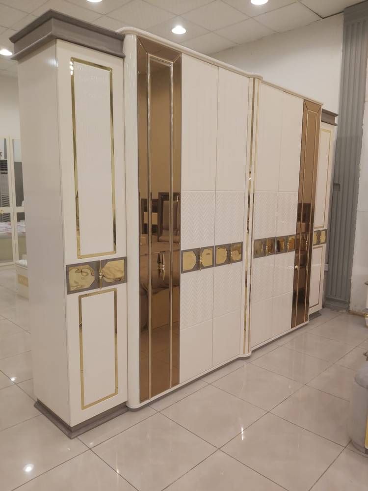 طقم غرفة نوم كينج رمادي اوف وايت 