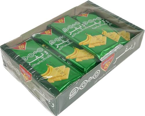 ميمو ويفر بكريمة الموز  12 حبة