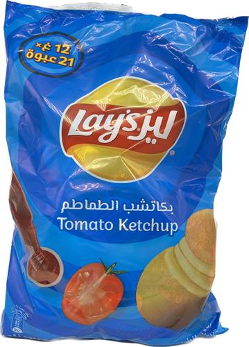 بطاطس ليز كاتشب 21 حبه اكياس