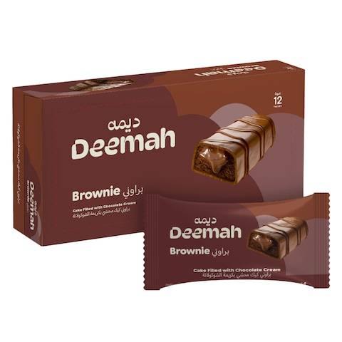 كيك ديمة براوني بالشوكولاتة 12 قطعه