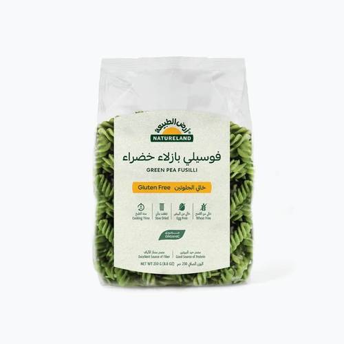 معكرونه فوسيلي بازلاء خضراء