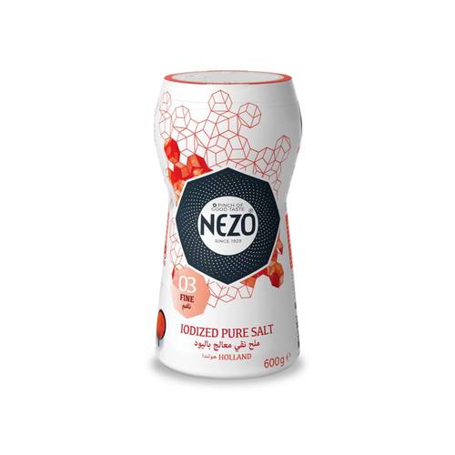 نيزو ملح طعام ناعم معالج باليود 12X600 g