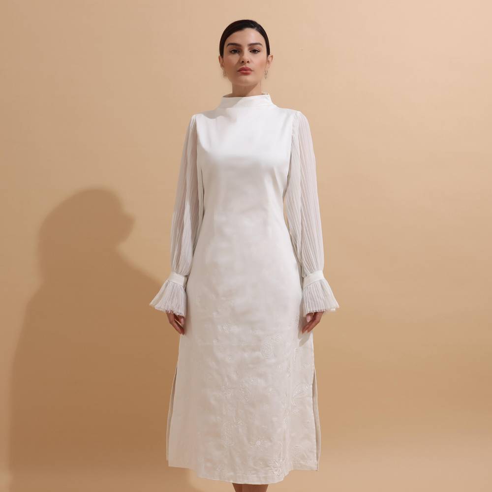 Ghalia White Dress Ramadan
