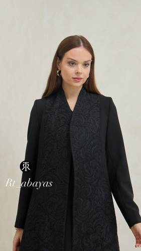 عباية سوداء جاكار مشجر Rt 97