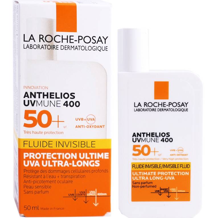  كريم لا روش بوزيه أنثيليوس UVMune 400 فلود إنفيسيبيل SPF50+ 50 مل