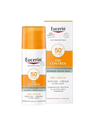 كريم واقي شمس للوجة للتحكم بالبشرة الدهنية SPF 50 من يوسرين - 75 مل