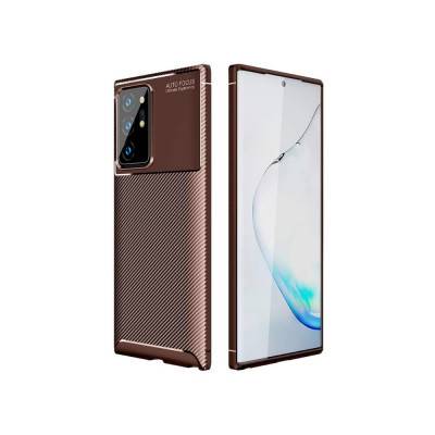 غطاء كربون بني بتصميم رائع وأنيق لحماية جهاز  Samsung Galaxy Note 20 Ultra