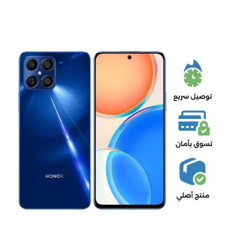 هونر اكس 8 , 128GB , 6GB , 4G , 2 SIM, ازرق