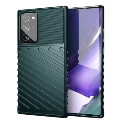 غطاء حماية اخضر داكن واقي للصدمات بتصميم رائع لحماية جهاز Samsung Galaxy Note 20
